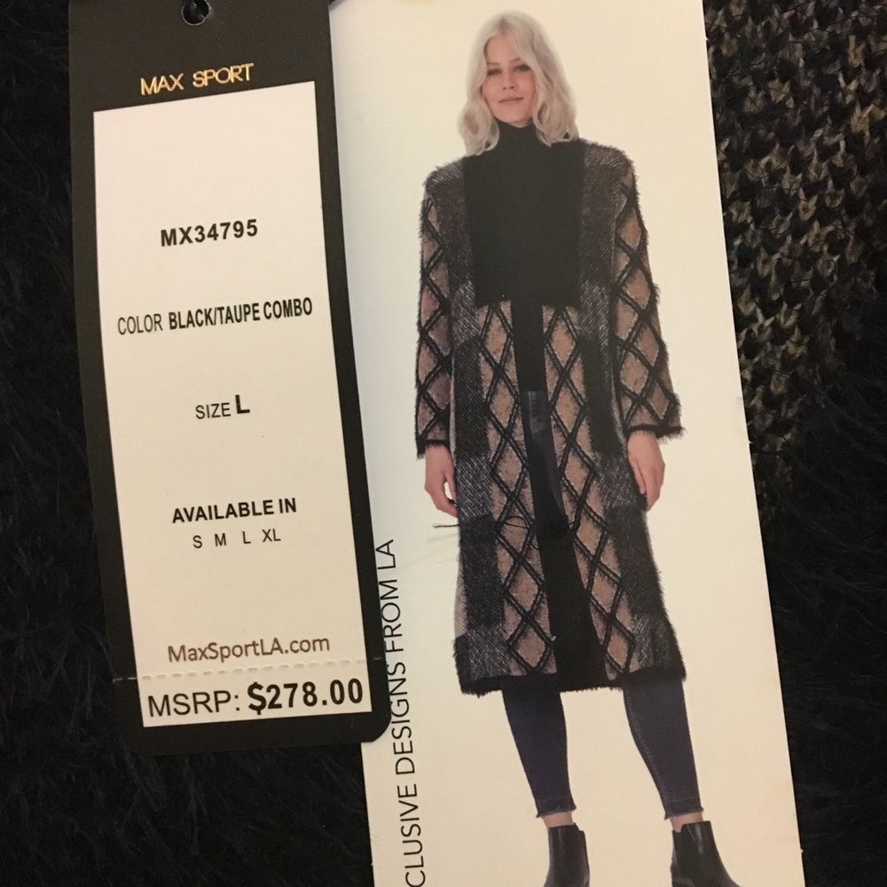 Black and Tan sweater by Max Sport